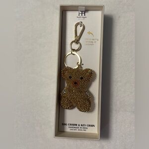 Haute Hippie Gold Bear Keychain